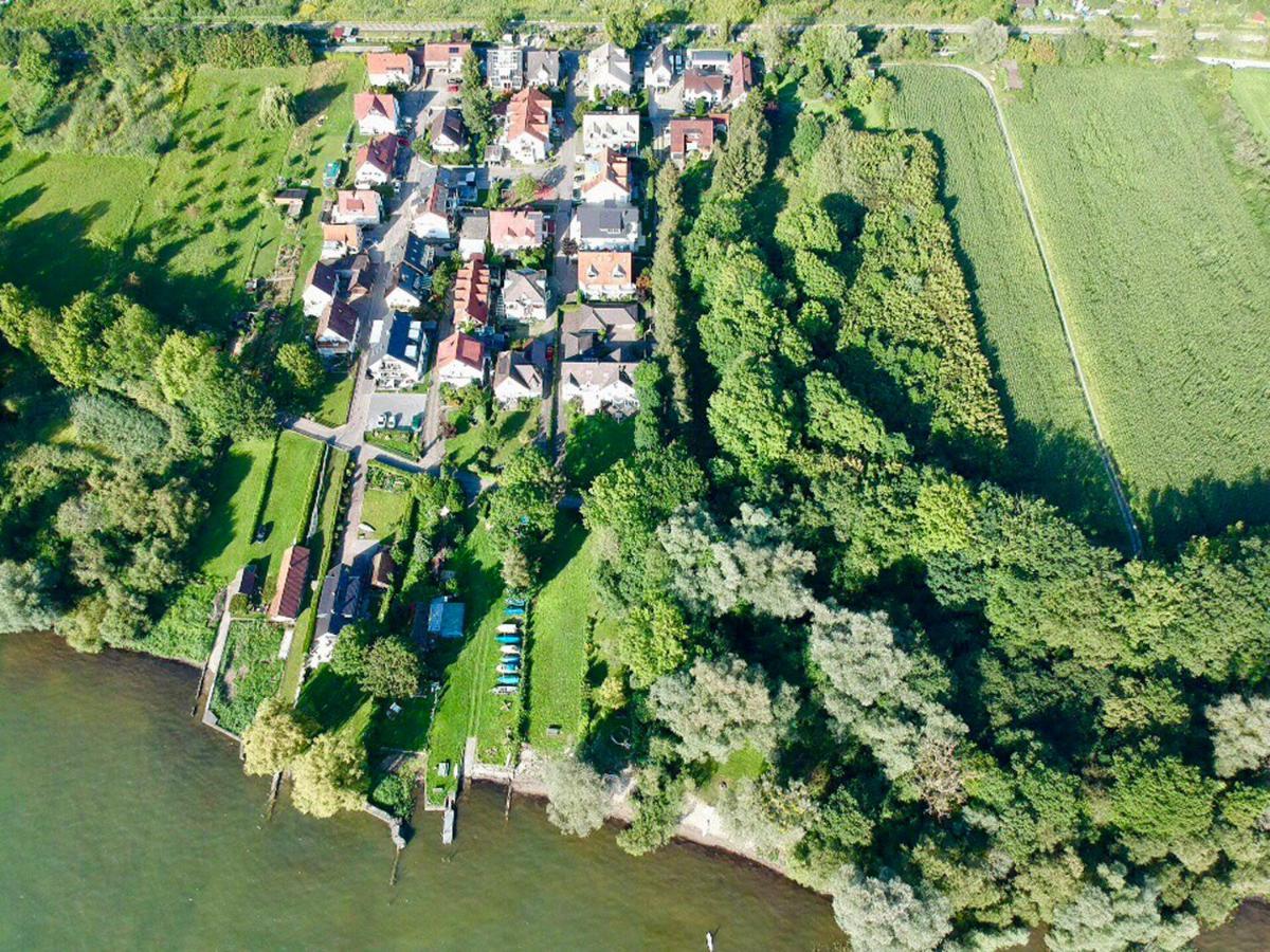 Wohlfuehl-Apartment Auenwald Im Naturschutzgebiet Mit Privatstrand 腓特烈港 外观 照片
